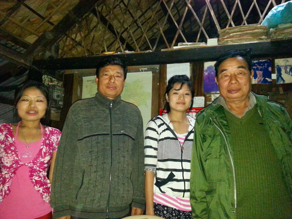 King Dowa Bisa Nong of SingPho (far right). Kachin relatives who gave US easement to build Stilwell Road.