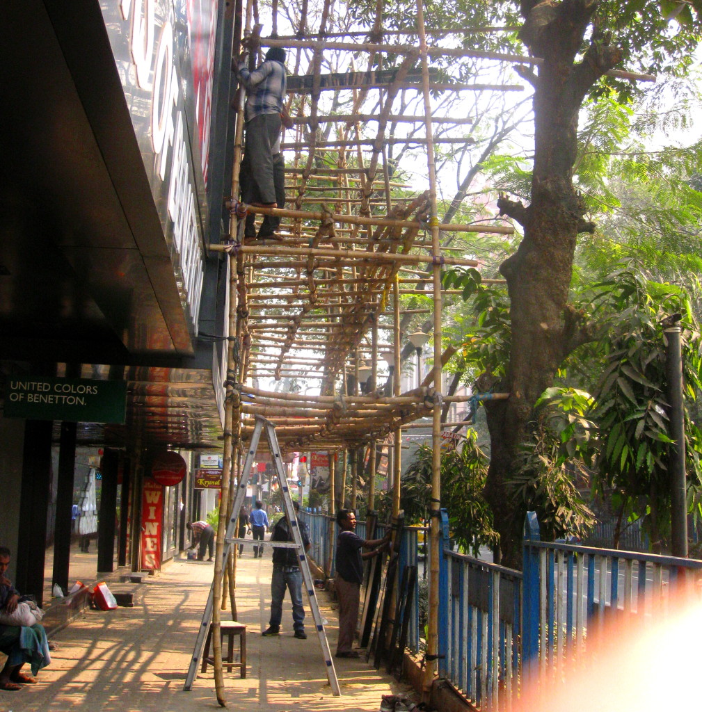 Bamboo scaffolding in Kolkata