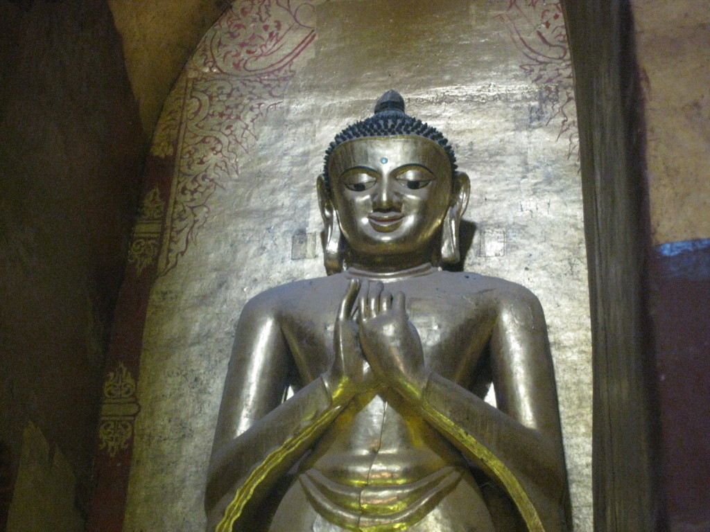 Twenty foot tall Buddha in Ananda Temple