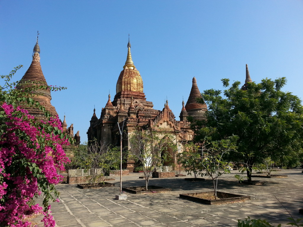 Temple along main road.