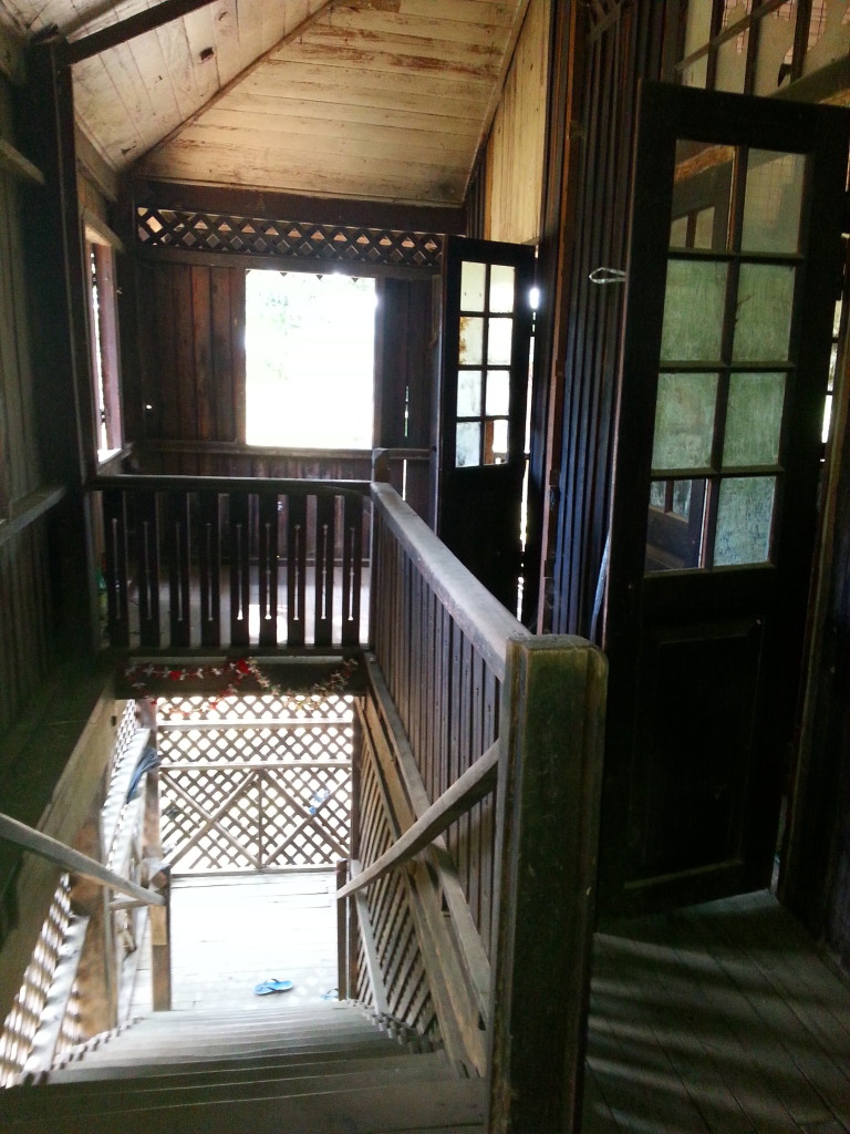 Officer's house back stairs