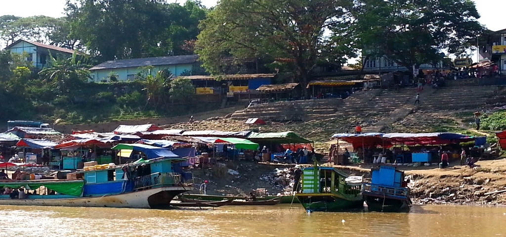 Entrance to Kalewa from Chindwin River