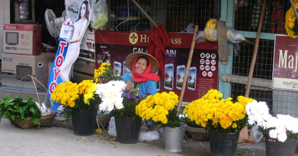 In a country at poverty level, who buys flowers? Must be a priority for some.