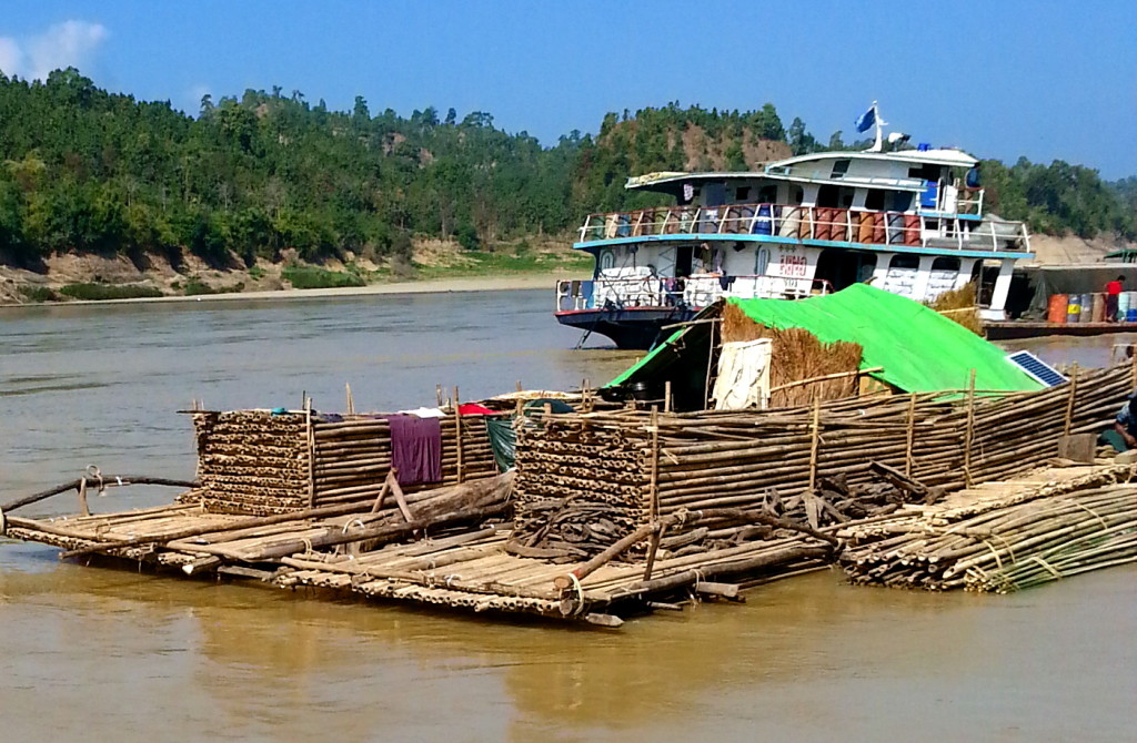 Commercial bamboo boat