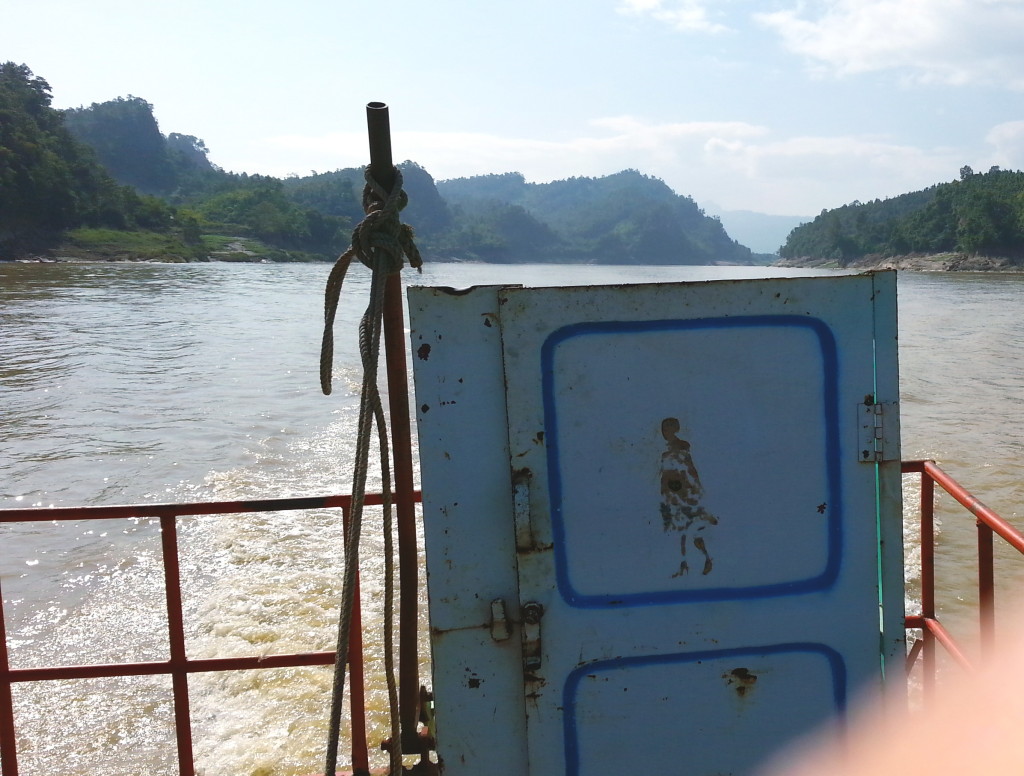 Outhouse on boat - guess where it all goes.