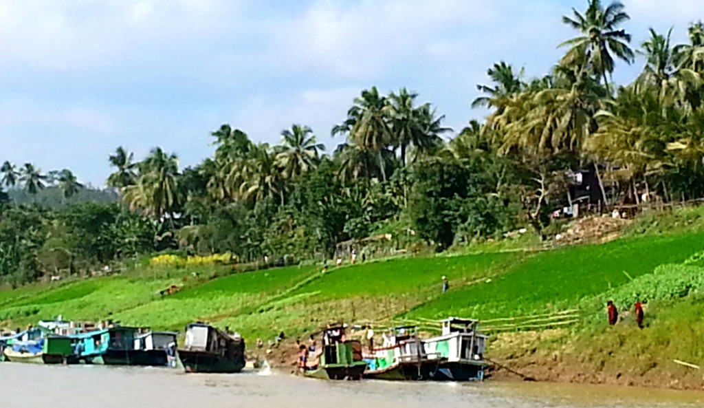 Life along the river is simple. Porters come in handy on these steep slopes.