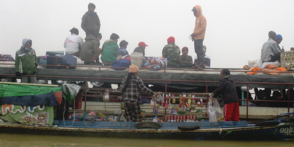 Chindwin River Fast Food vendor boat.