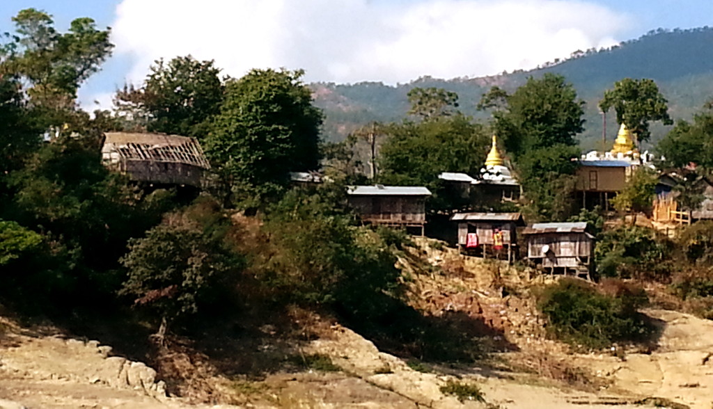 Typical settlement along the river.