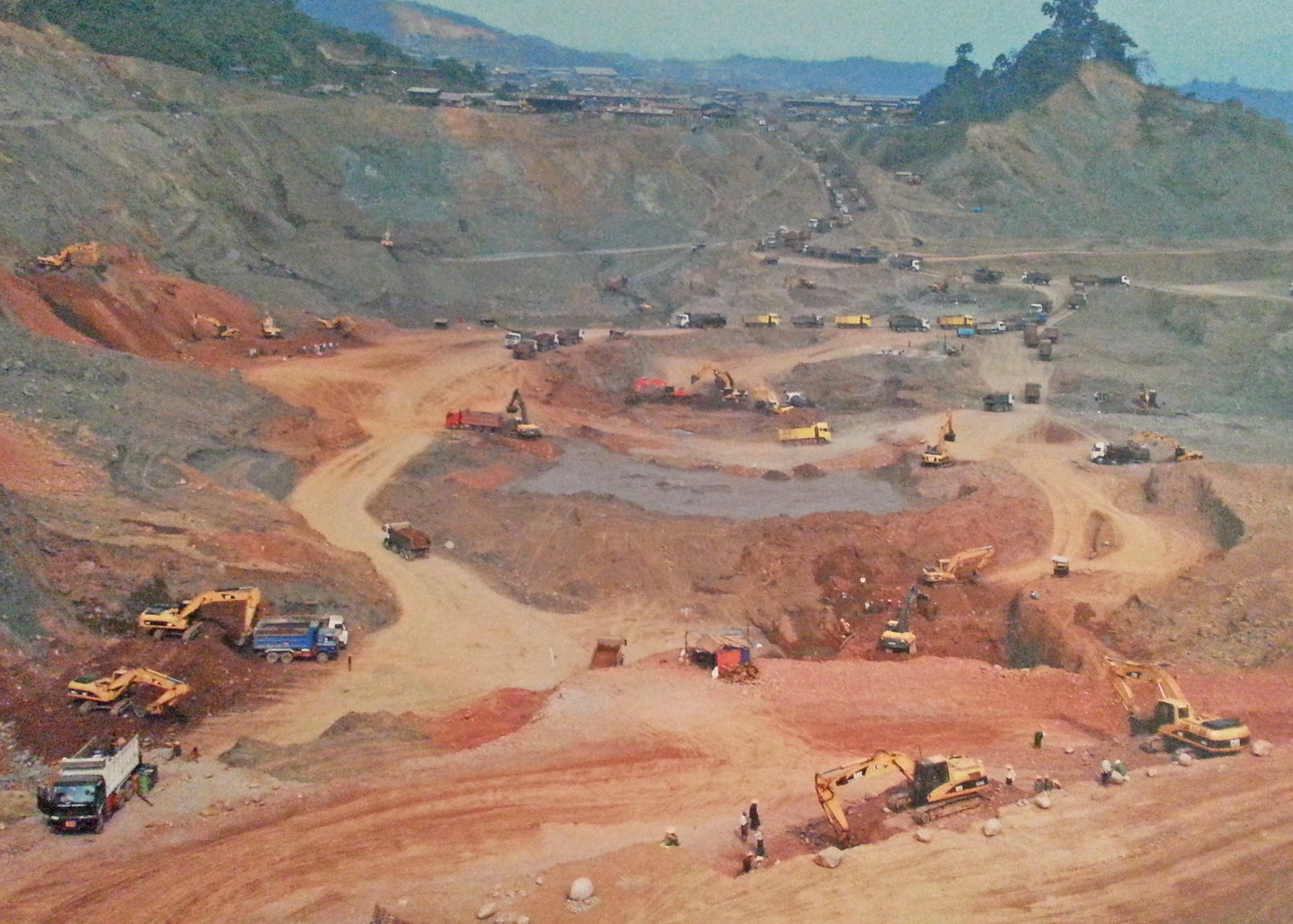 Mining in Myanmar land