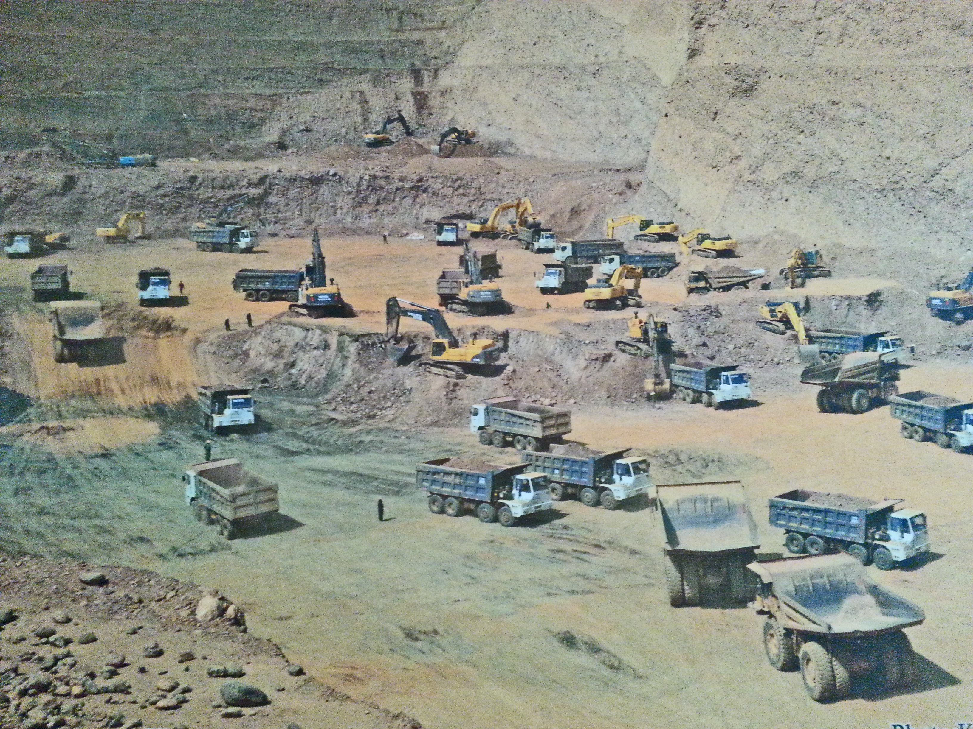 Mining in Mynamar equipment